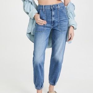 Mother Wrapper Springy Denim Jeans